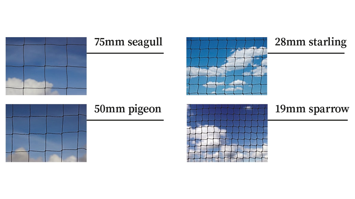 Bird netting types Bird netting types